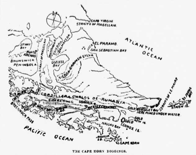 map of gold diggings
