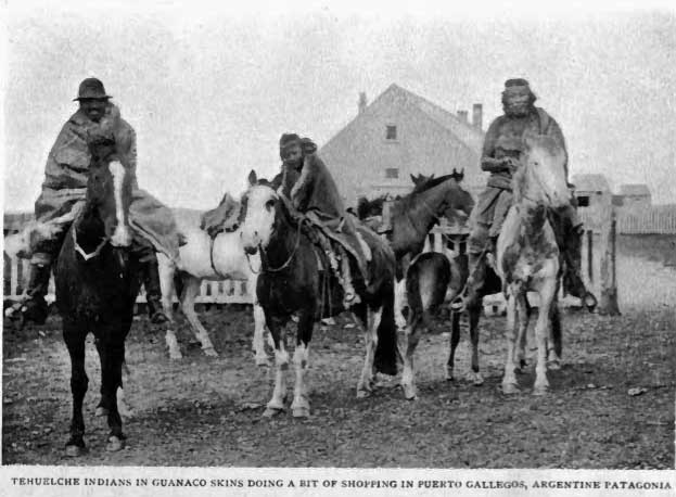 Tehuelches on horseback